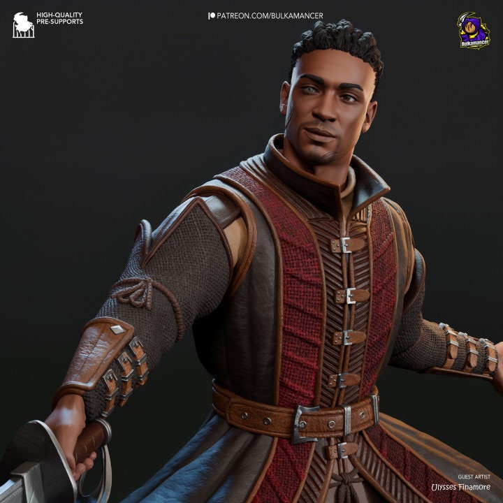 Frontier Warlock model/figurine(unpainted) - Griffins3dfigurines