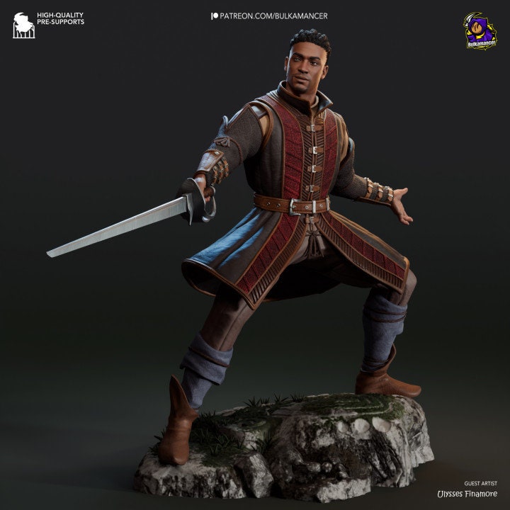 Frontier Warlock model/figurine(unpainted) - Griffins3dfigurines