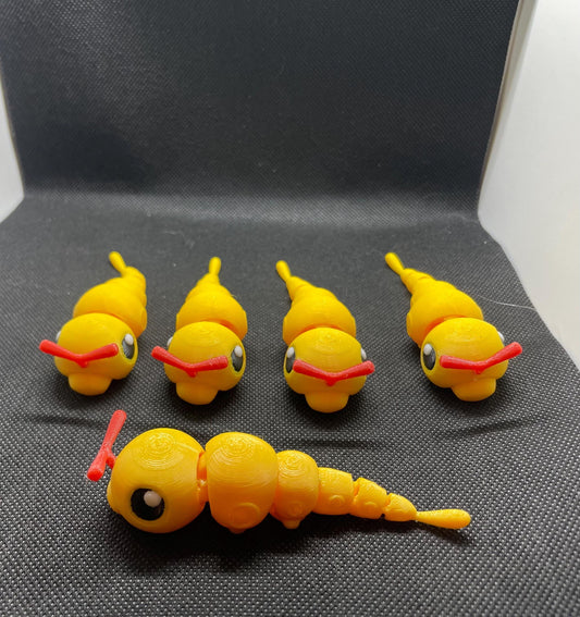 Articulating/flexible Caterpie Pokemon fidget